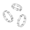 Stainless Steel Hollow Heart Band Ring