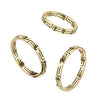 Stainless Steel Gold Maze Cut Out Ring
