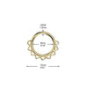316L Surgical Steel Dainty Floral Hinged Clicker Hoop