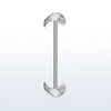 316L Surgical Steel Double Angel Wing Industrial Straight Barbell - Pierced Universe