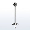 316L Surgical Steel Rose Flower and Stem Industrial Straight Barbell