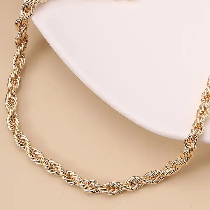 Stainless Steel Twisted Rope Anklet