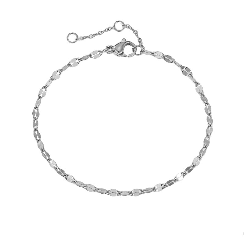 Stainless Steel Dainty Link Chain Bracelet - Pierced Universe