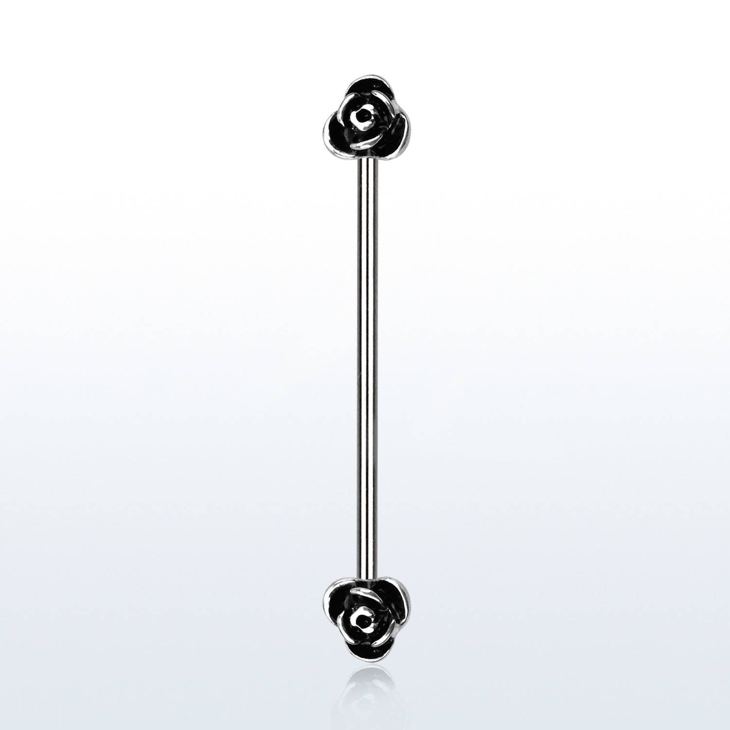 316L Surgical Steel Double Flower Industrial Barbell - Pierced Universe ?id=7573700933