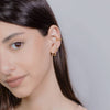 Pair of 925 Sterling Silver Gold PVD Bumble Bee Minimal Earrings - Pierced Universe