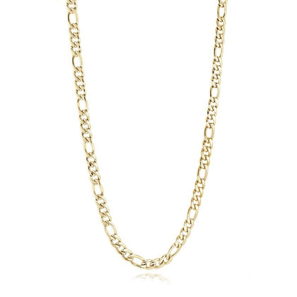 Gold PVD Stainless Steel Figaro Chain