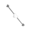 316L Surgical Steel Flat Fixed Heart Shape Industrial Barbell