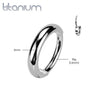 Implant Grade Titanium Thick Hinged Helix Cartilage Clicker Hoop