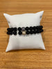 Shiny Black CZ Ball Beaded Bracelet