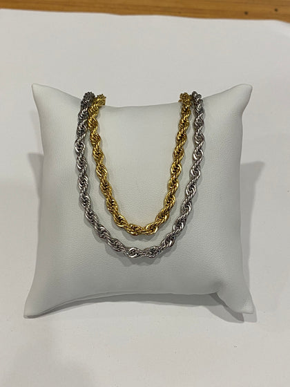 Stainless Steel Rope Chain Necklace