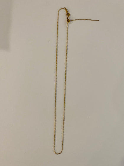Stainless Steel Gold PVD Adjustable Chain Necklace