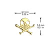 Titanium Threadless Skull And Cross Bones Top