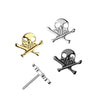 Titanium Threadless Skull And Cross Bones Top