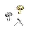 Titanium Threadless Large Mushroom Top