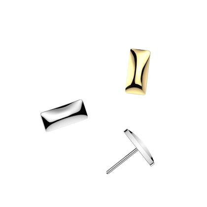 Titanium Threadless Basic Rectangle Minimal Top