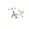 Titanium Large Minimal Airplane Threadless Top