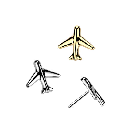 Titanium Large Minimal Airplane Threadless Top