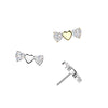 Titanium White CZ Multi Heart Threadless Top