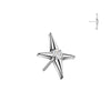 Titanium White CZ Gem Starburst Threadless Top