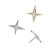 Titanium White CZ Gem Starburst Threadless Top