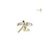 Titanium White CZ Airplane Threadless Top