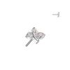 Titanium Marquise CZ Gem Cluster Threadless Top