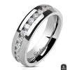 Stainless Steel Clear CZ Eternity Ring