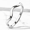 Stainless Steel Wavy Line Stackable Ring