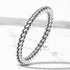 Stainless Steel Braided Stackable Ring