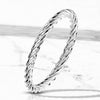 Stainless Steel Twisted Ring