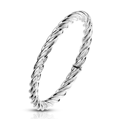 Stainless Steel Twisted Ring
