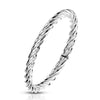 Stainless Steel Twisted Ring
