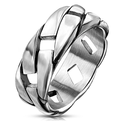 Stainless Steel Link Chain Ring