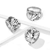 Stainless Steel Royal Straight Flush Ring
