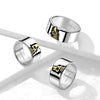 Gold skull stainless steel ring