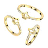 Gold crown stainless steel ring
