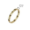 Stainless Steel Gold Maze Cut Out Ring