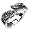 Angle wing stainless steel ring
