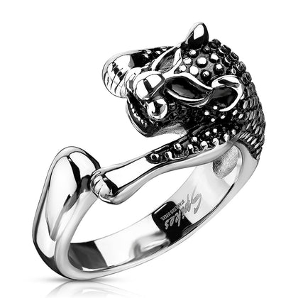 Panther stainless steel ring