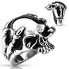 Dragon Claw Skull Cast Ring 316L Stainless Steel