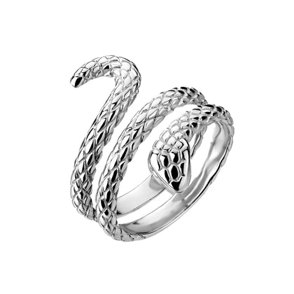 stainless steel snake ring