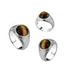 Tiger Eye stainless steel ring