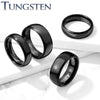 Tungsten Black Classic Dome Wedding Band Ring