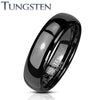 Tungsten Black Classic Dome Wedding Band Ring