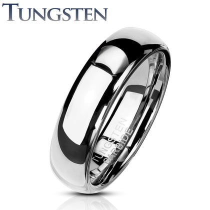Tungsten Classic Dome Wedding Band Ring
