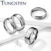 Tungsten Brushed Center Shiny Edges Ring
