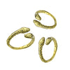 Gold stainless steel 2 headed snake ring