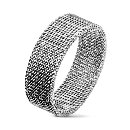 Flexible stainless steel mesh ring
