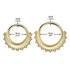 316L Surgical Steel Decorative Beaded Hinged Clicker Hoop