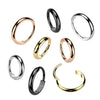 Implant Grade Titanium Black PVD Thick Hinged Helix Cartilage Clicker Hoop